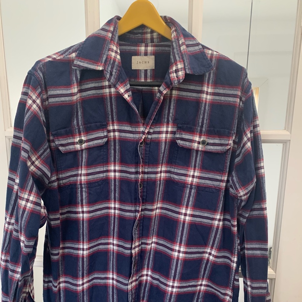 Jachs mens flannel button-down shirt  A2